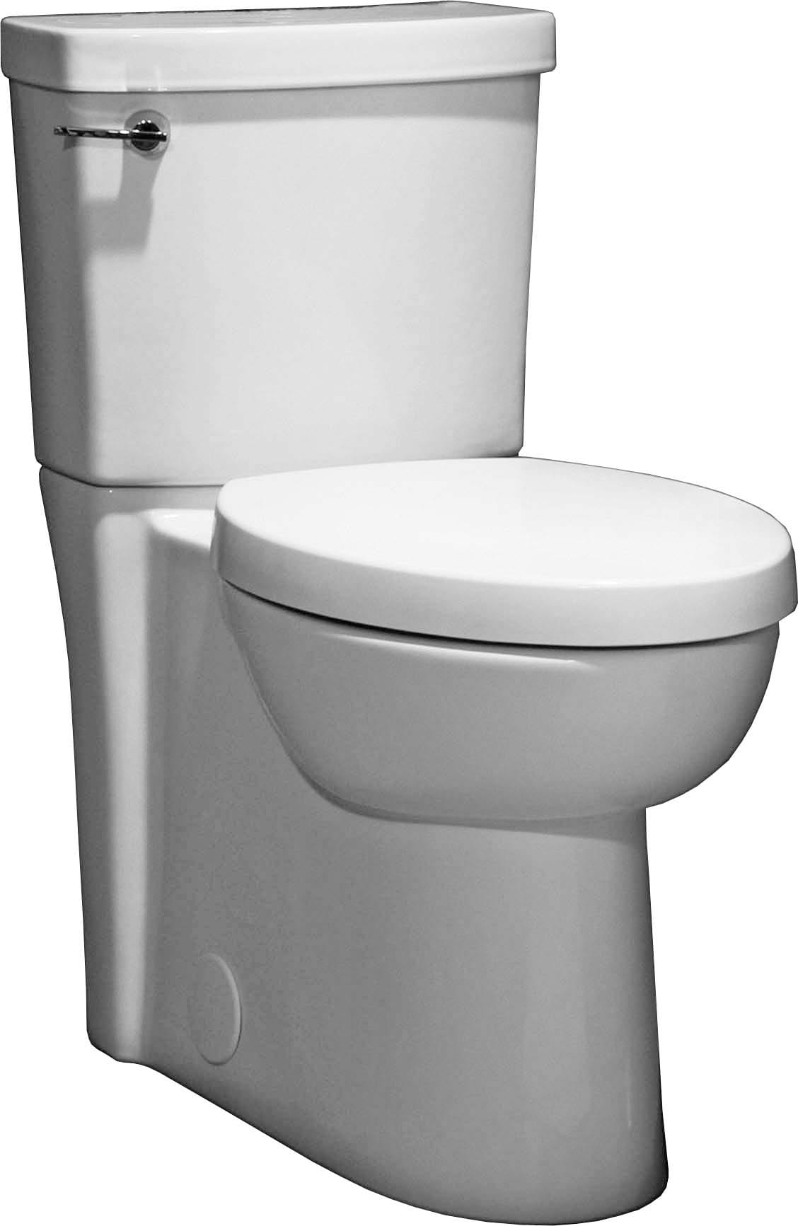 Toilette Studio à jupe, 2 pièces, 1,6 gpc/6,0 lpc, à cuvette au devant rond à hauteur de chaise avec siège